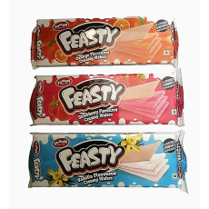 Yummy Feasty Creamy Wafers, assorted